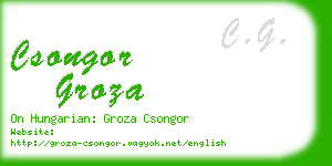 csongor groza business card